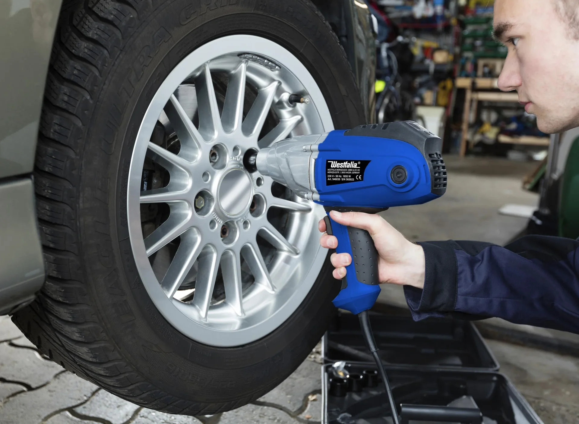 Elektro Schlagschrauber 1050 Watt Powerline mit Drehmoment Einstellung, 230 Volt - 1