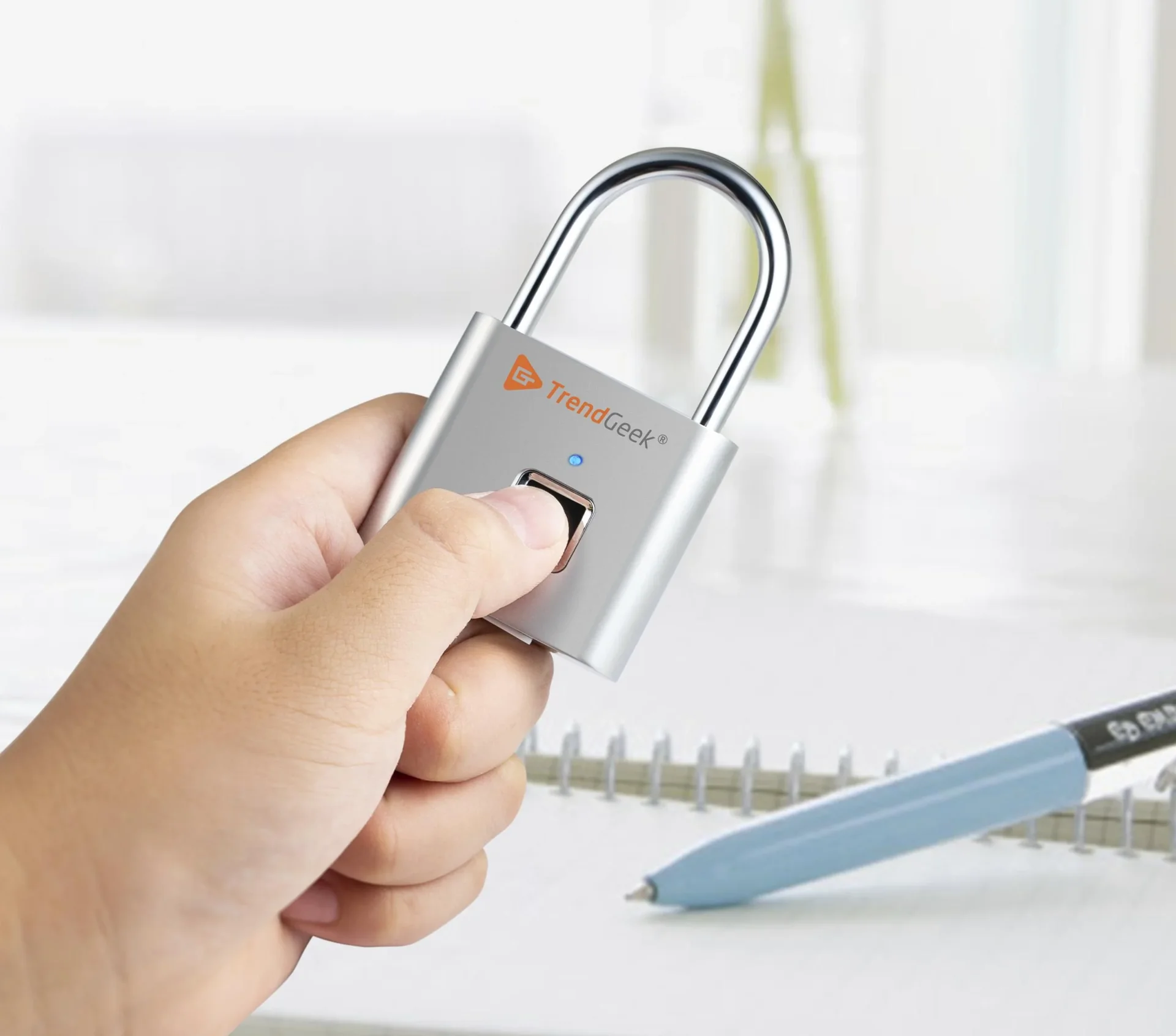 Fingerabdruck Vorhängeschloss - 0