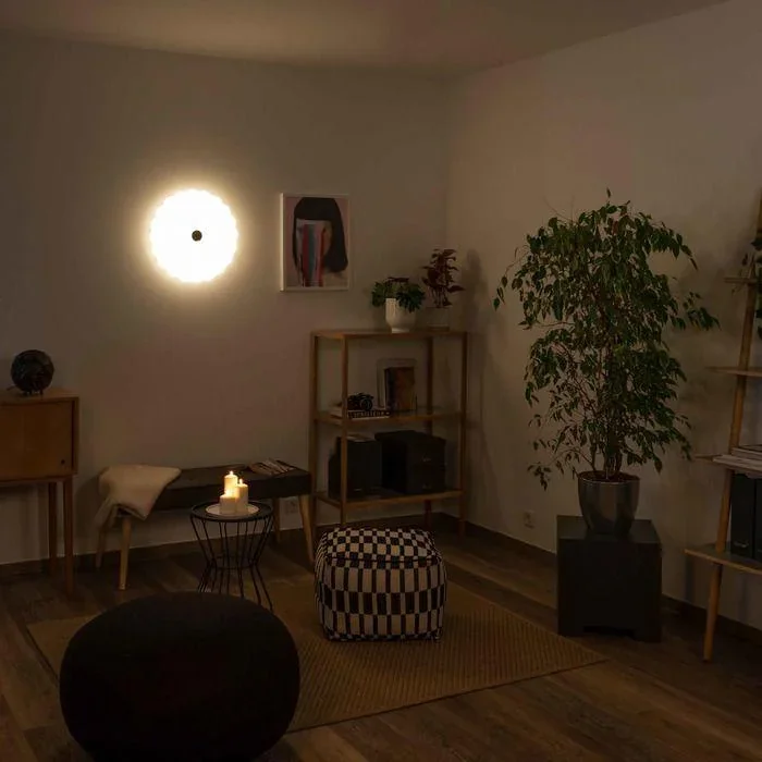 LED Wand-/ Deckenleuchte SHINING CORAL 24W mit Lichttemperaturwechsel + Sleeptimer + Fernbedienung Ø490 mm DIM - 5