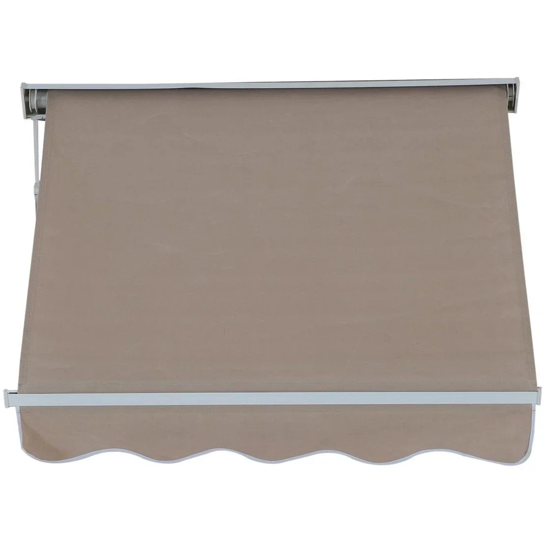Markise Beige Markise Seilzug 122cm x 70cm - 0