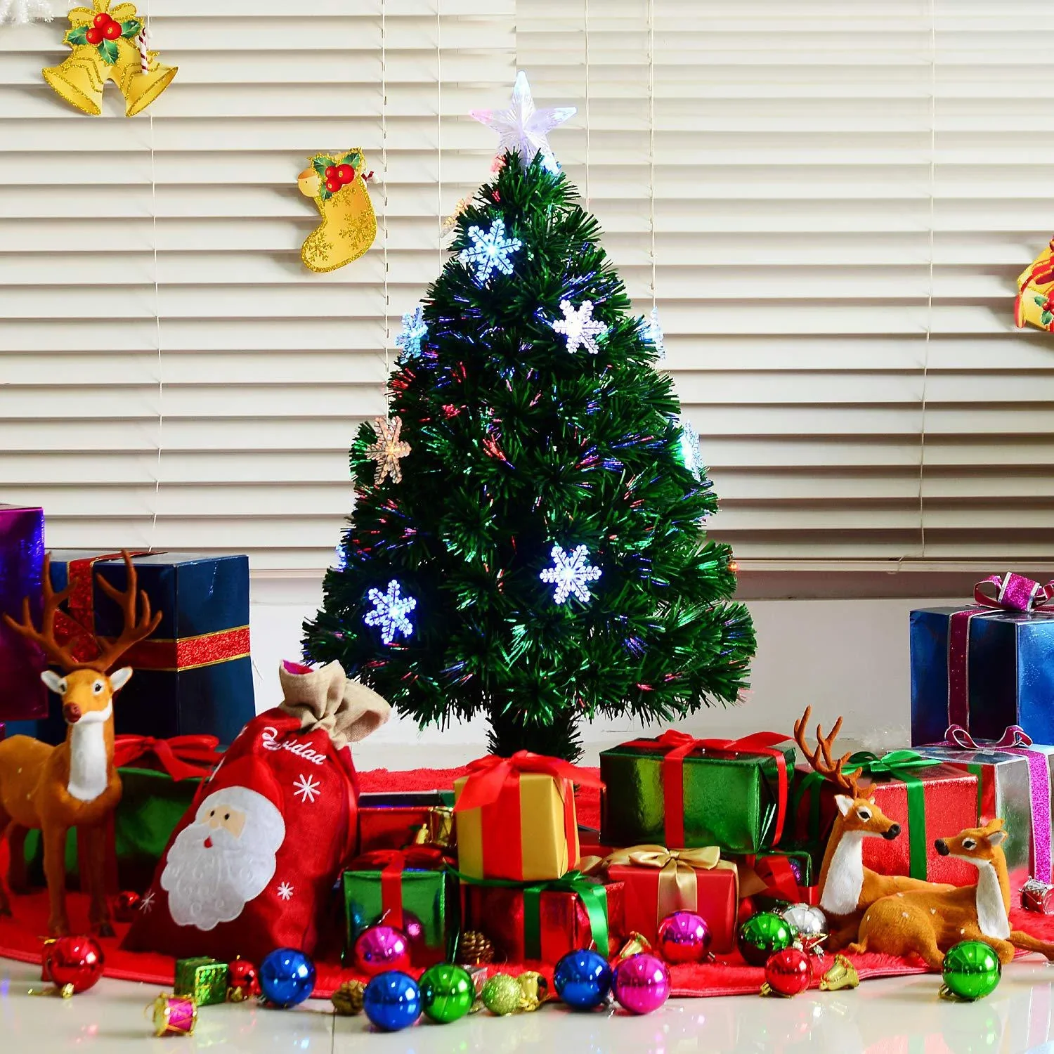 Weihnachtsbaum mit 12 LED-Lichter - 0