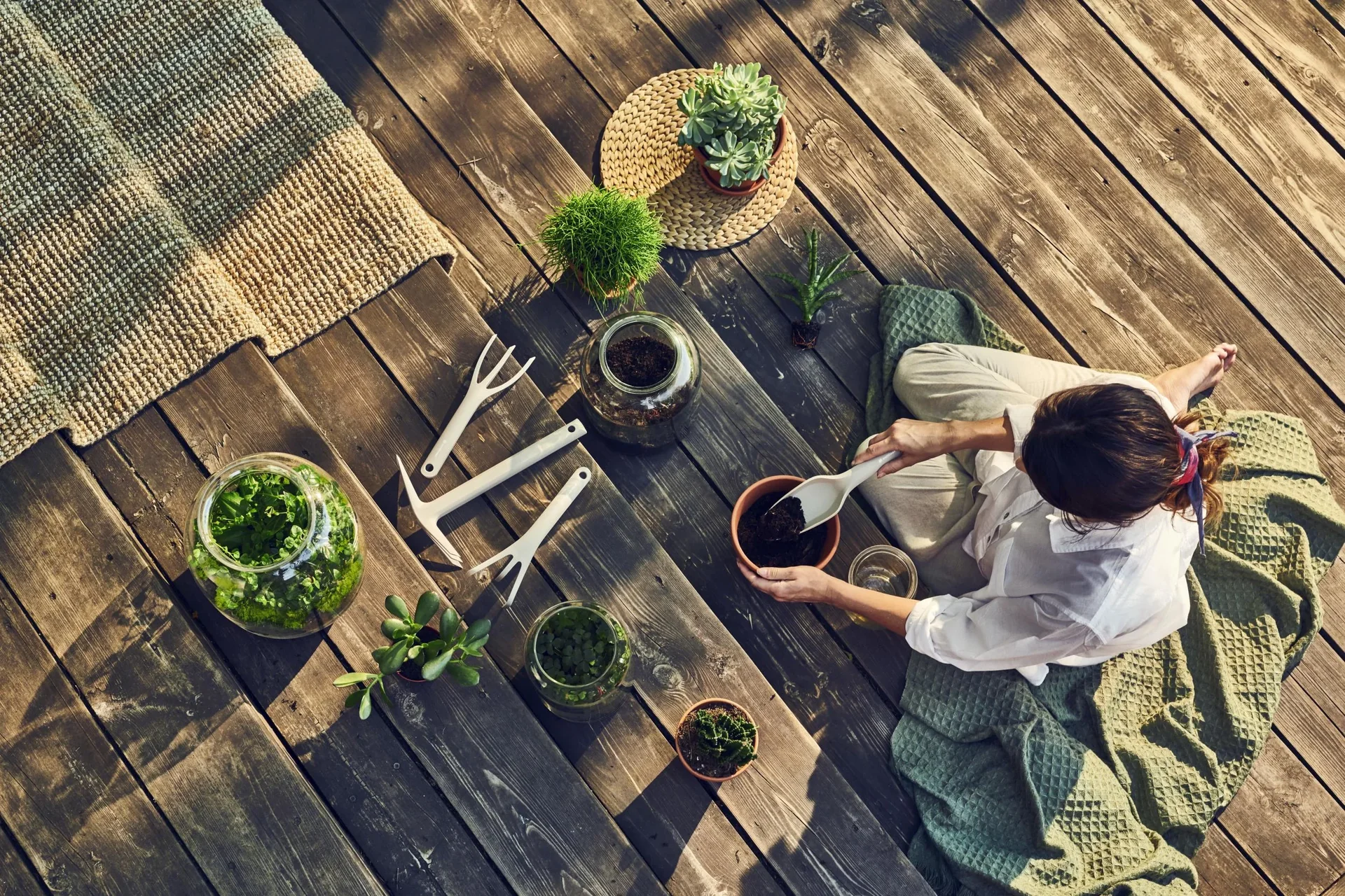 Pflanzengabel beige - 4