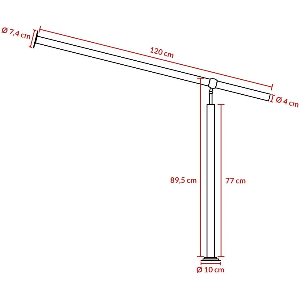 Geländer - Stahl - Rostfreier Stahl - 120 x 89 cm - Silber - 0