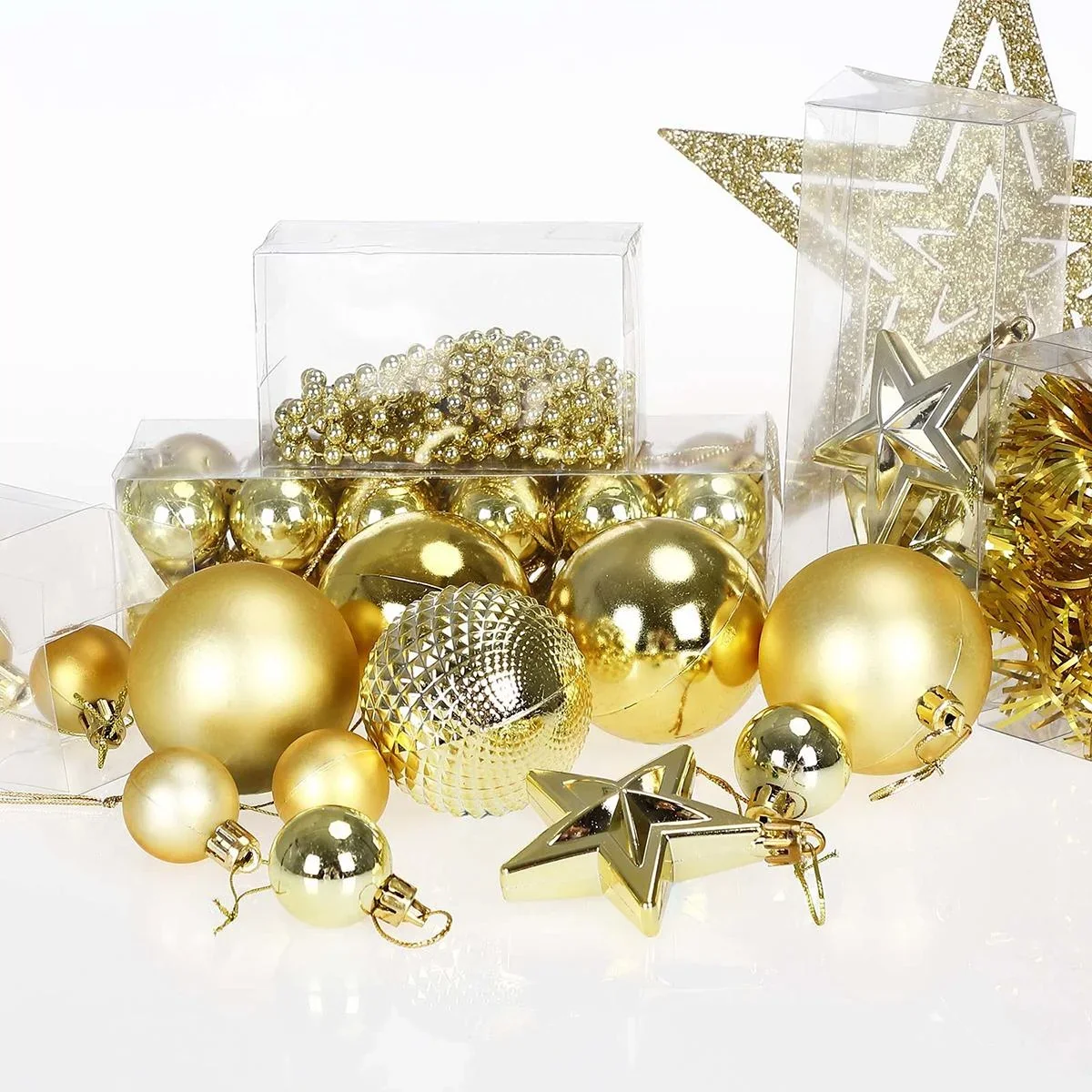Christbaumschmuck - Christbaumschmuck - gold 66 Stk. - 4