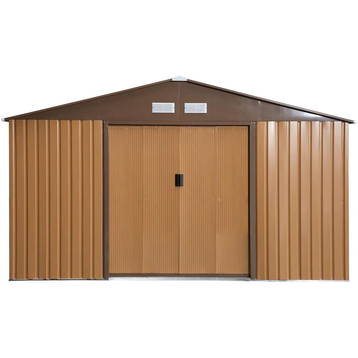 Werkzeugablage mit Bodenplatte Metall Braun 340 L x 386 B x 200 H cm - 2