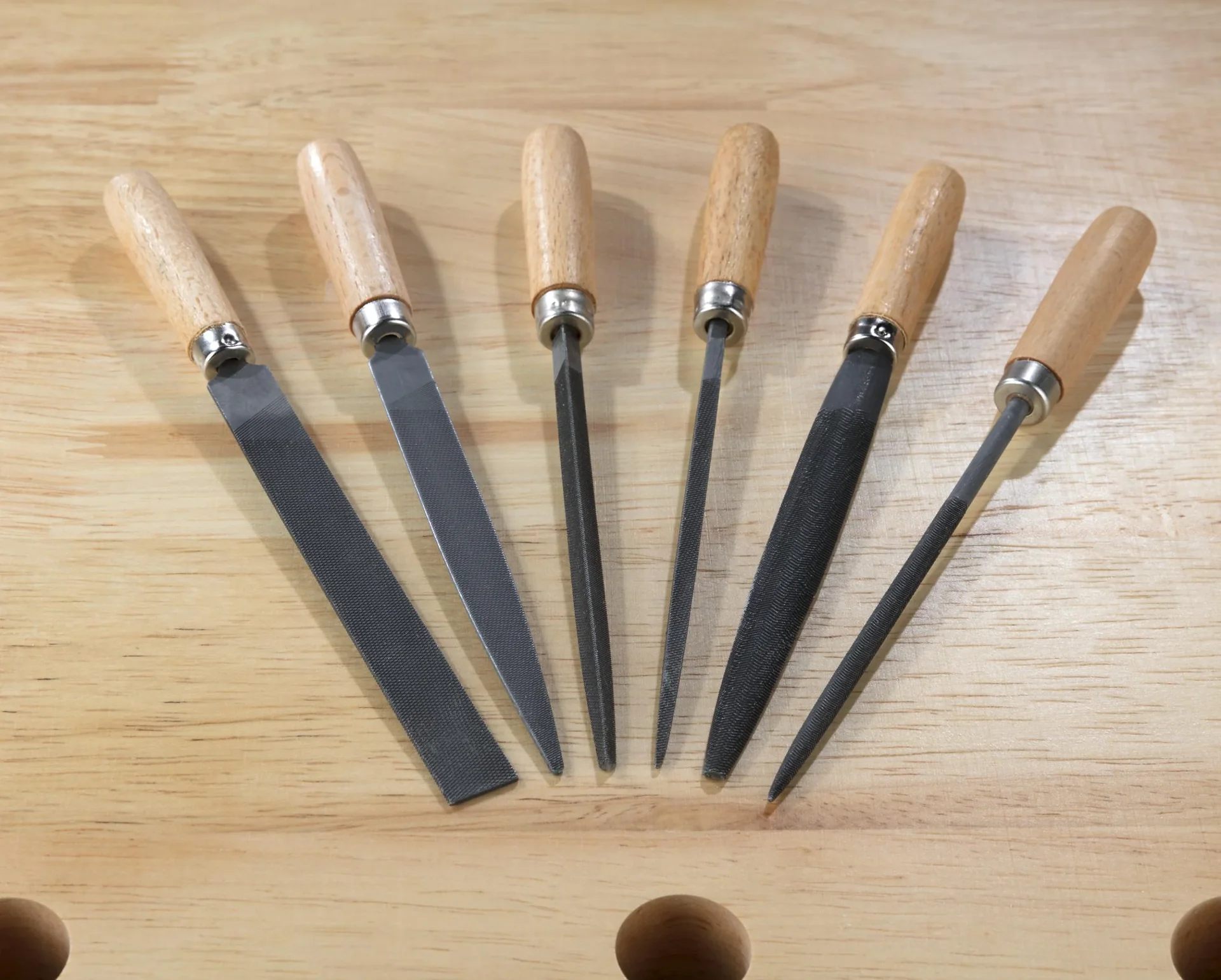 Schlüsselfeilensatz in Blechkassette 6-teilig - 0