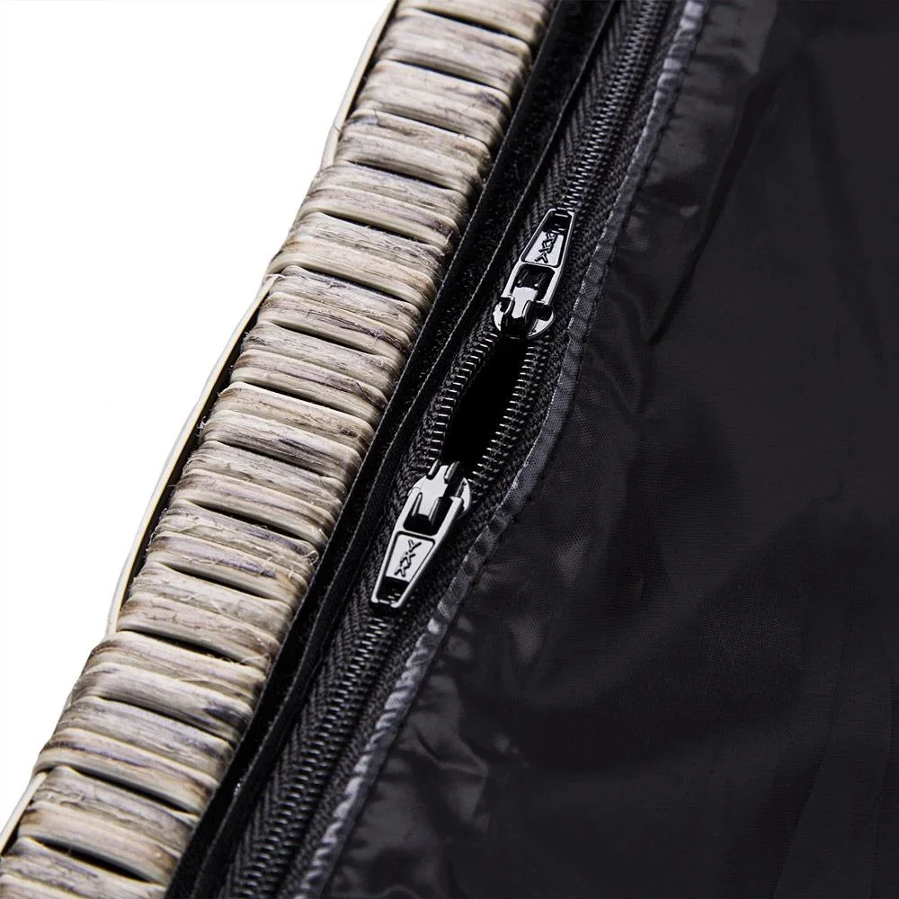 Gartenbox - Aufbewahrungsbehälter creme 122x56x61cm mit Rädern - 3