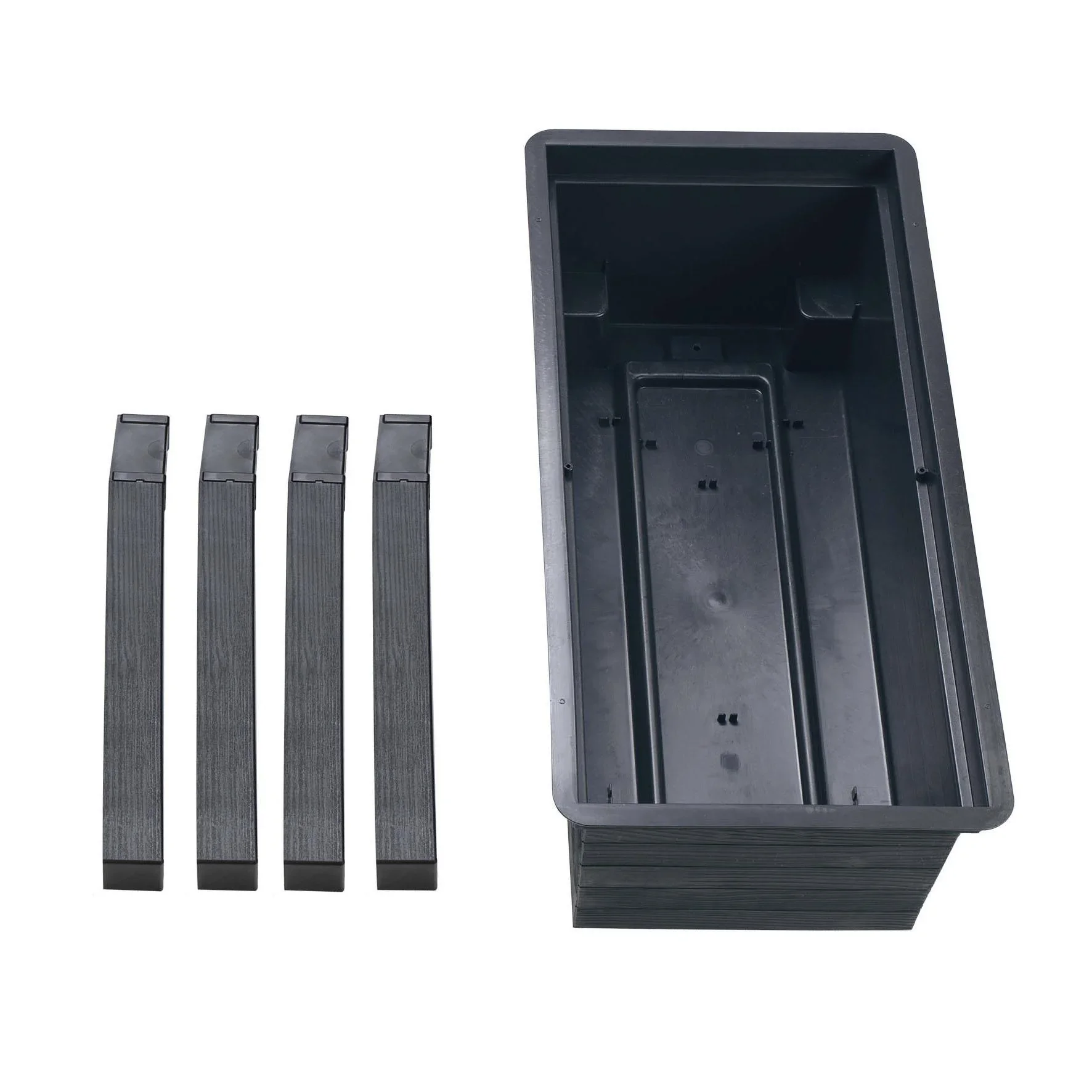 Balkon-Hochbeet Urban Set inklusive Anzuchthaube - 0