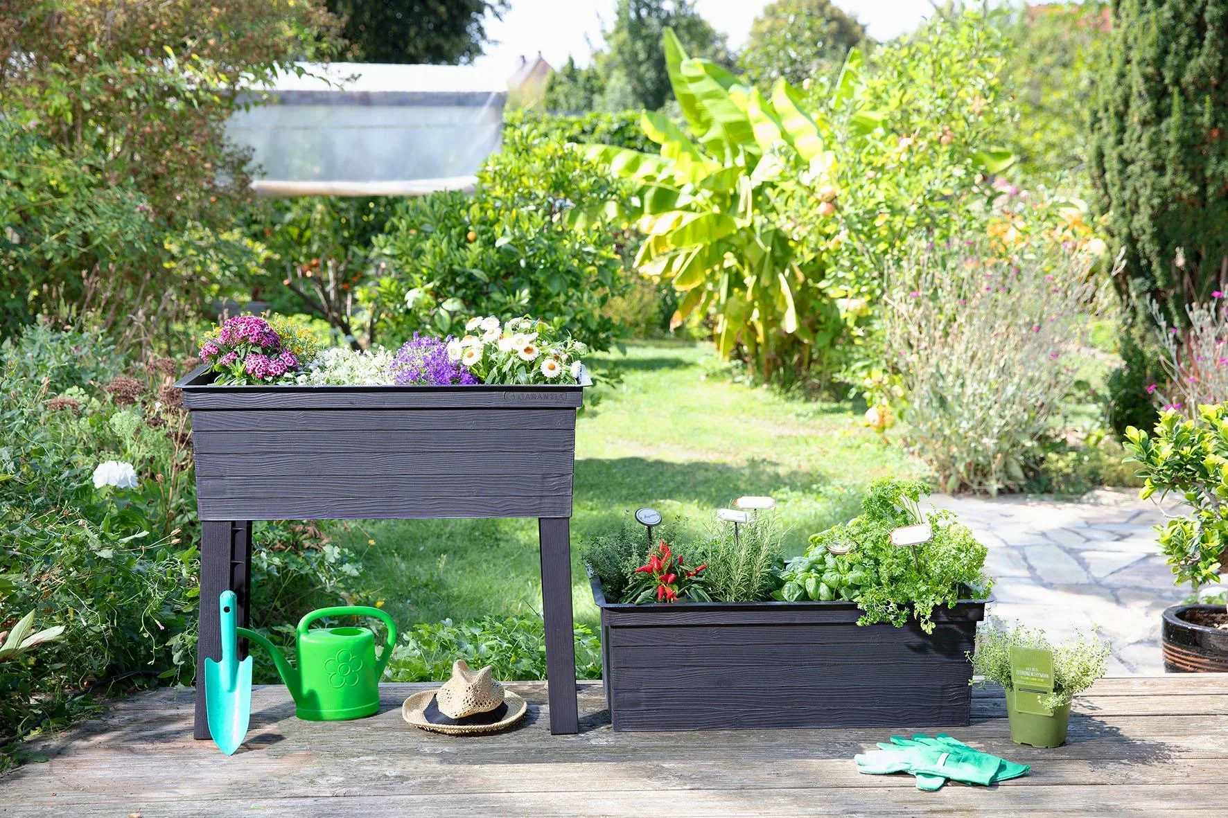 Balkon-Hochbeet Urban Set inklusive Anzuchthaube - 7
