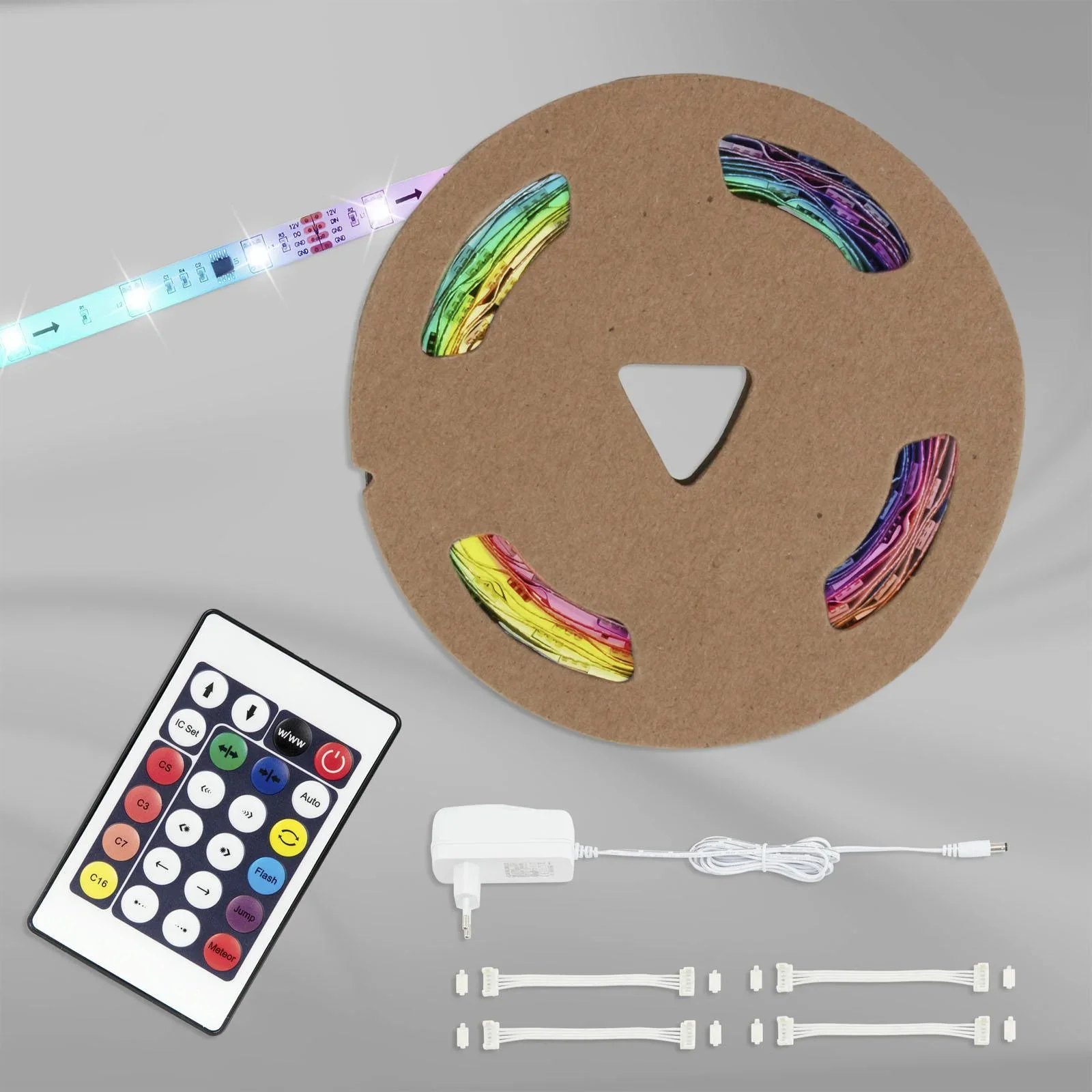 RGB-LED Flexband digital, 5m, 150  RGB-LEDs, 24 Watt, Fernbedienung"" - 8