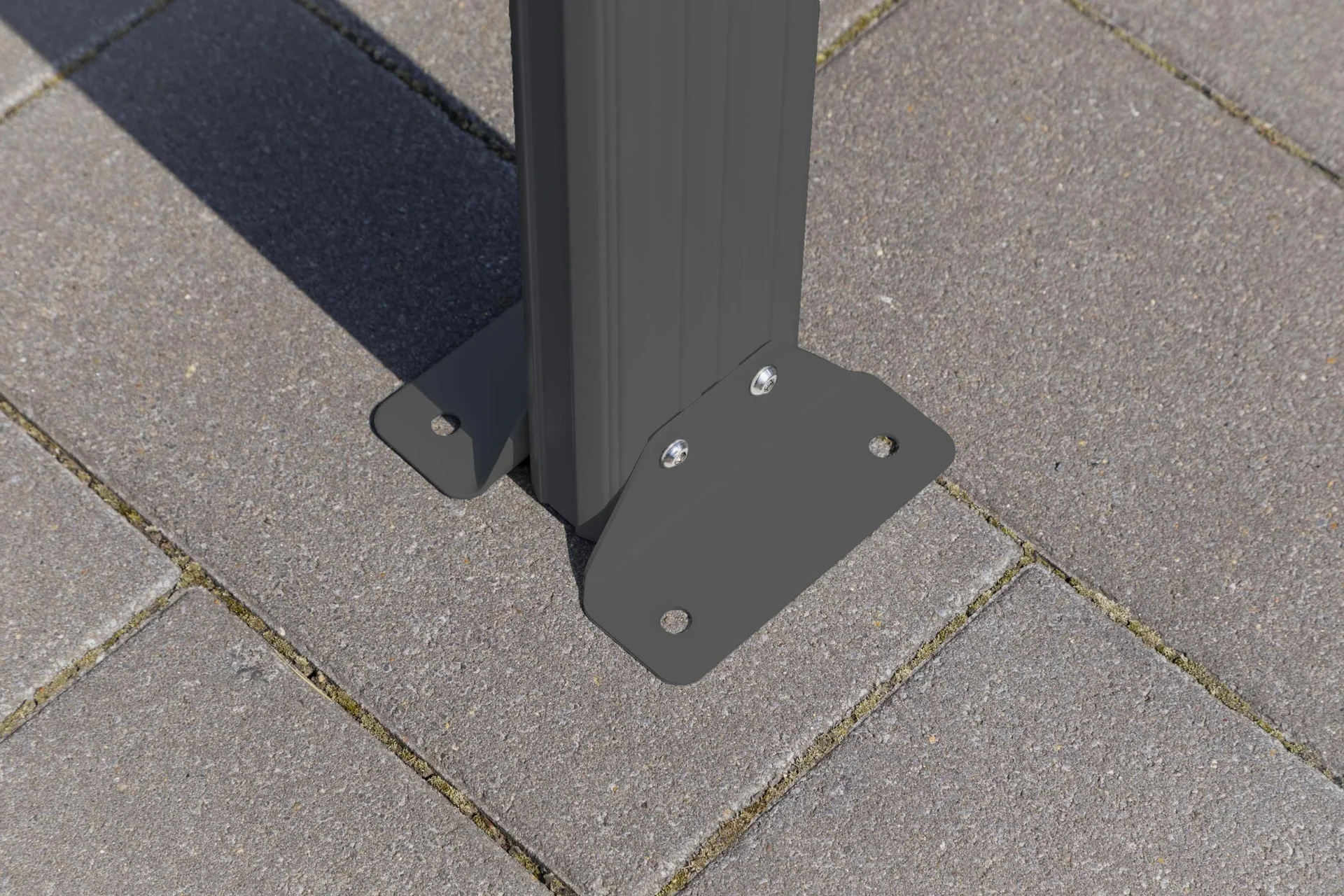 Aluminium Flachdach Carport und Überdachung anthrazit, 503x305x232 cm - 6