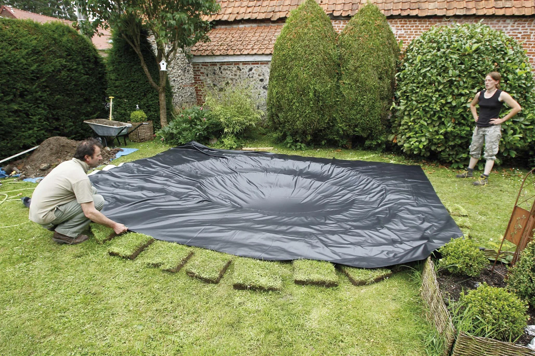 PVC Teichfolie, 1,0 mm, 4 x 3 m - 2