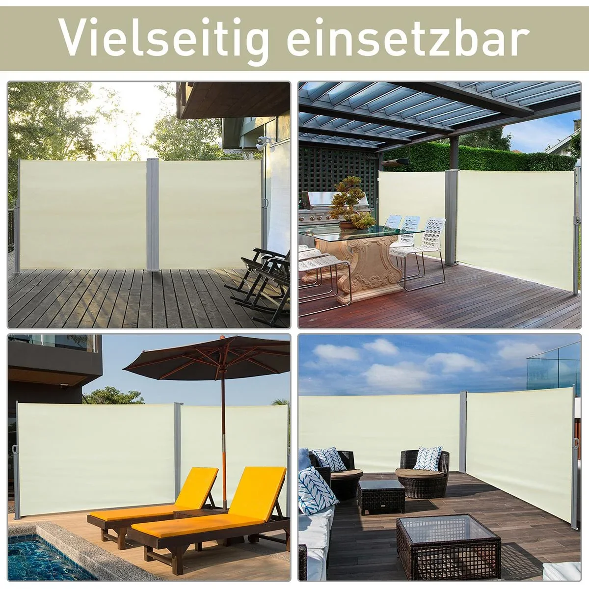 Doppel-Seitenmarkise 6 x 1,6 m - 4