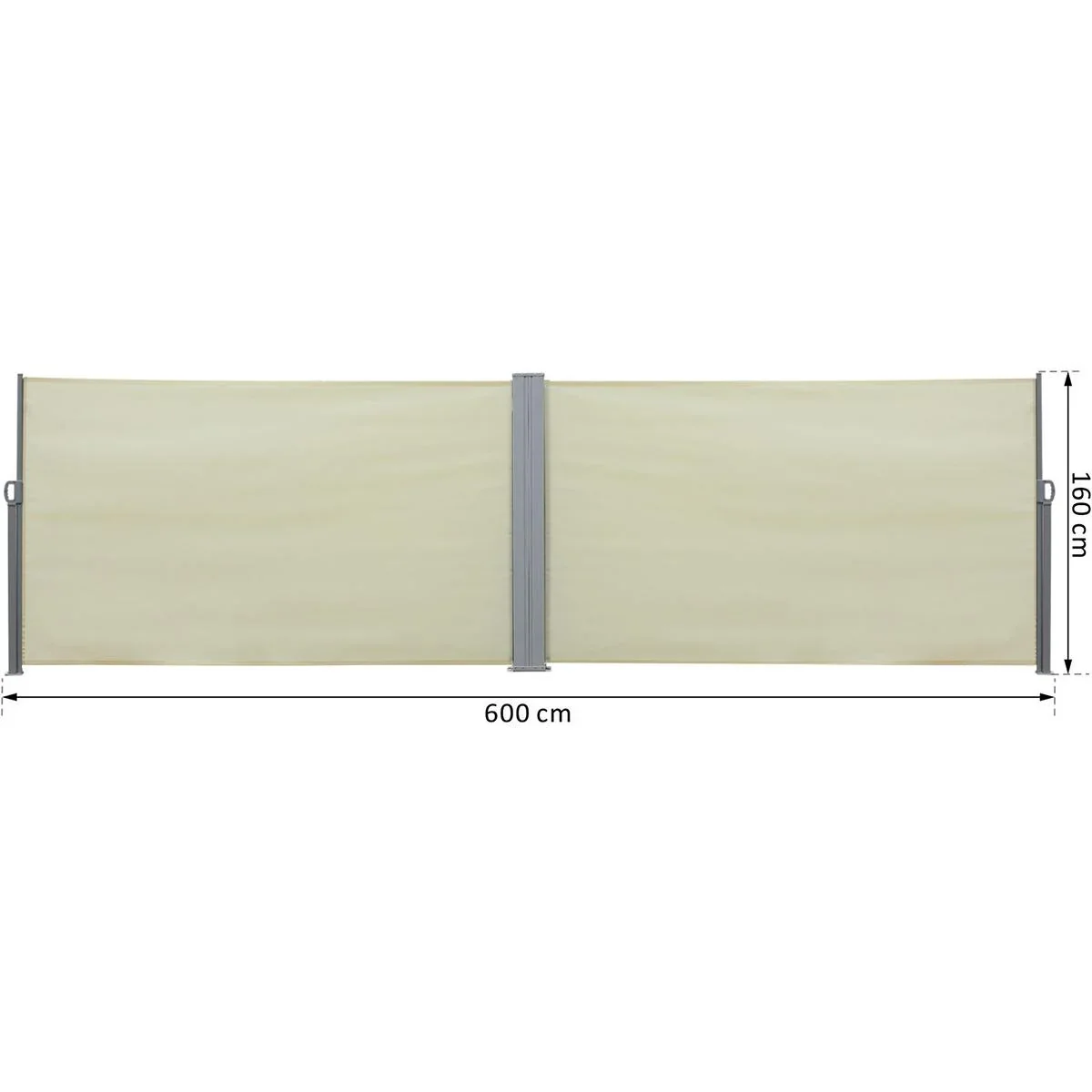 Doppel-Seitenmarkise 6 x 1,6 m - 5
