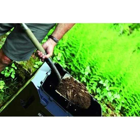 Kompostbehälter für Gartenbacken schwarz | 380 Liter | 72 x 72 x 83 cm - 3