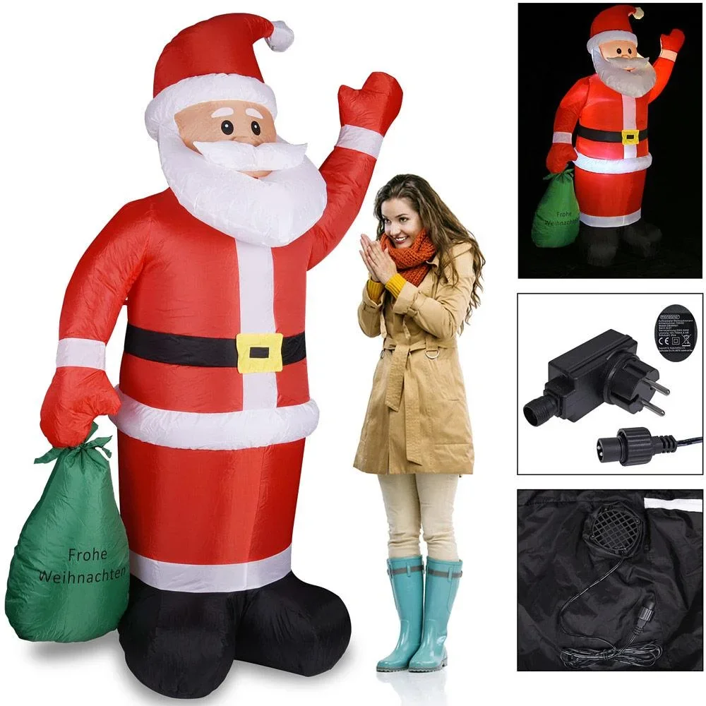 Aufblasbarer Weihnachtsmann mit Beleuchtung - 0