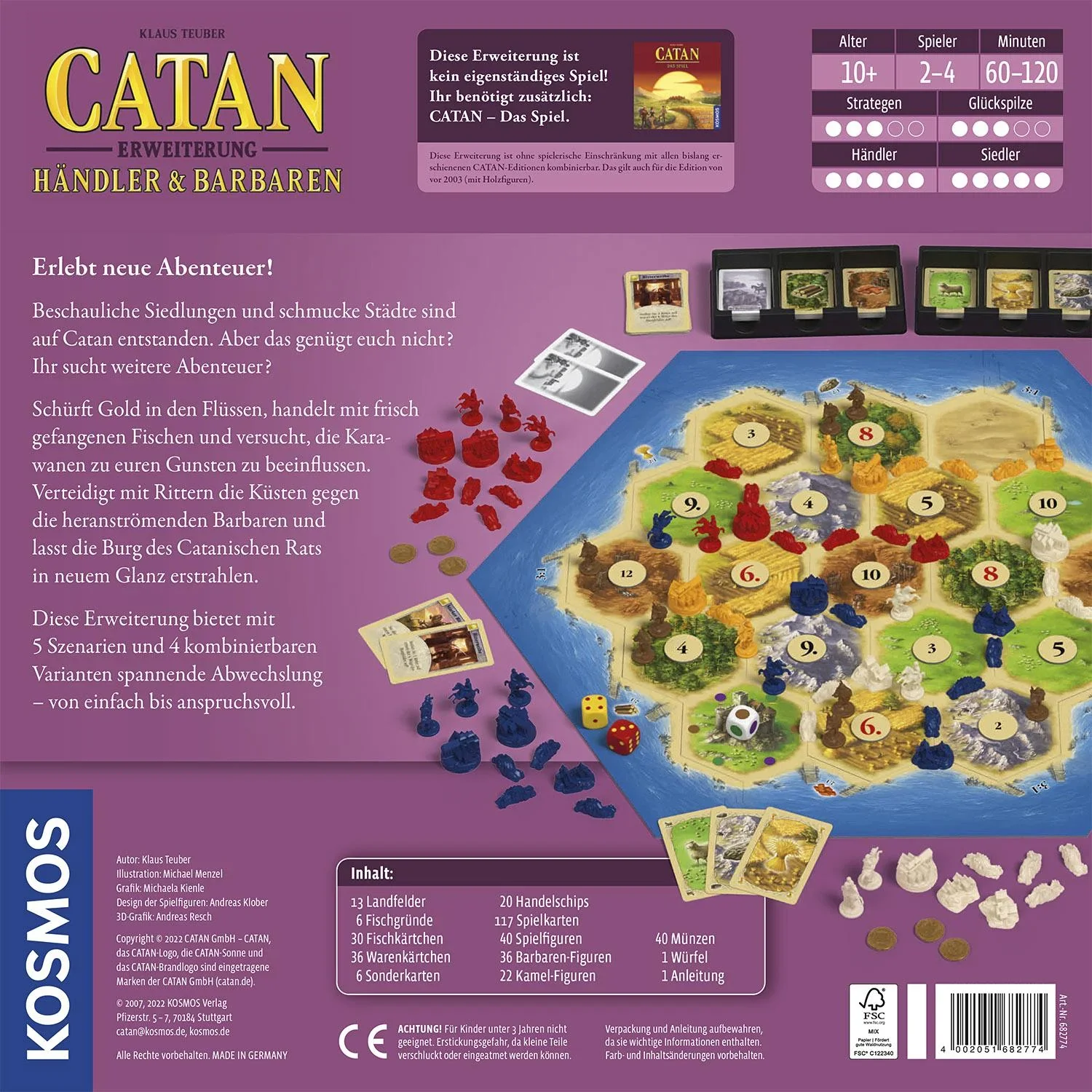 Catan - Das Spiel - Erweiterung - Händler & Barbaren 2 - 4 Spieler 2022 - 0