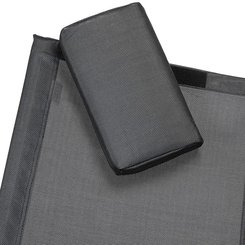 Faltbarer Liegestuhl schwarz - 0