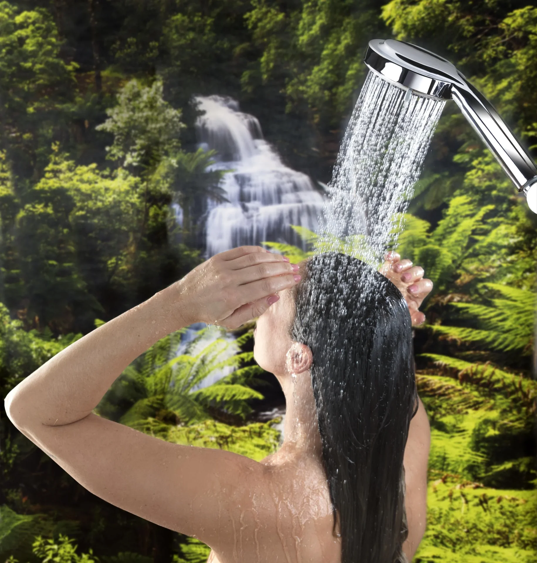 Regenschauer-Duschkopf mit 5 verschiedenen Strahlarten - 3
