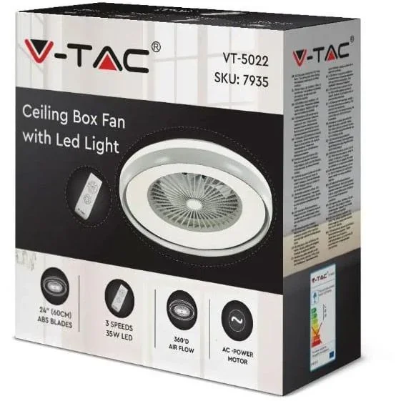 VT-5022 Design-Deckenventilator mit Beleuchtung - CCT - Fernbedienung - 3