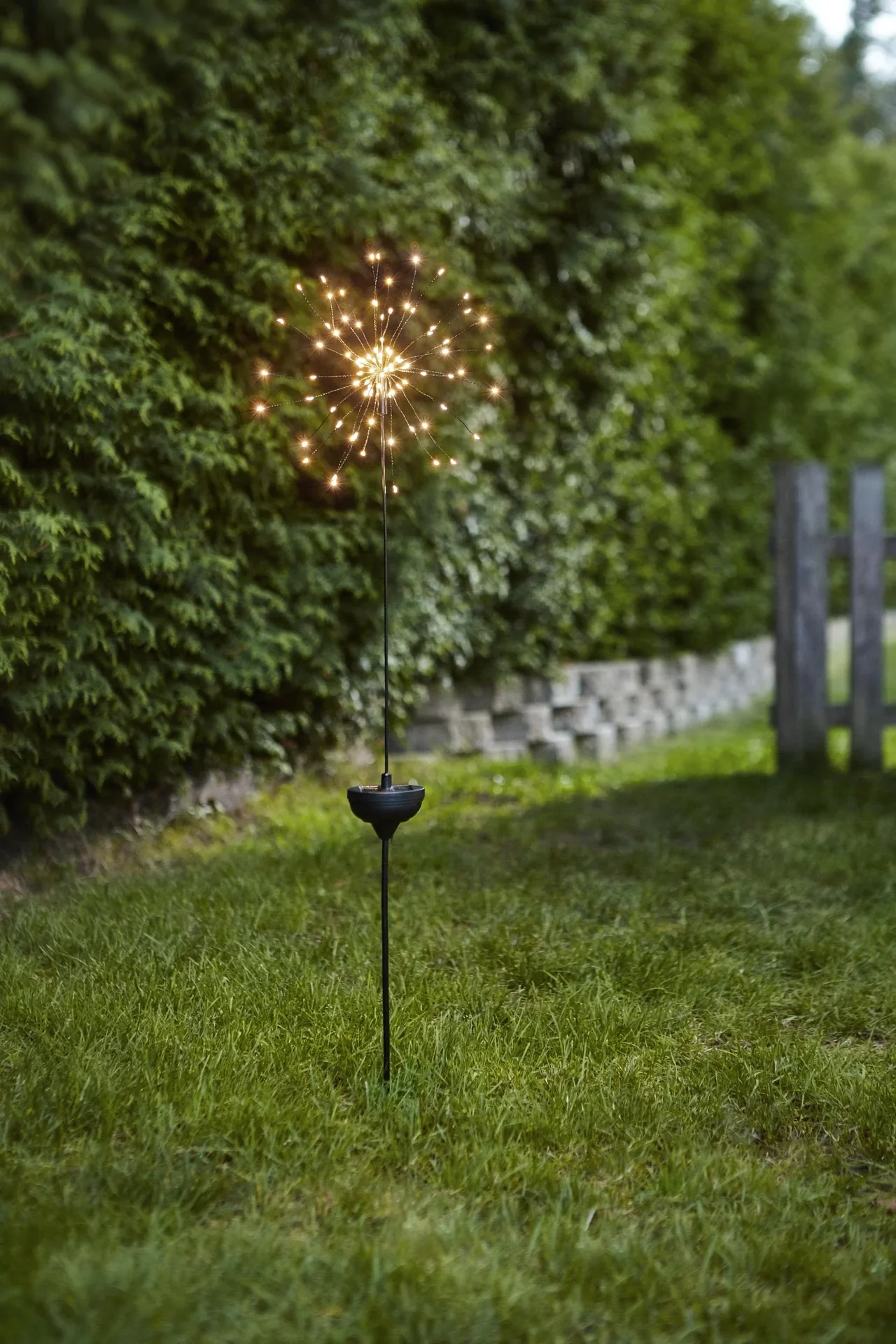 Solar Pusteblume mit warmweißen LEDs - 1