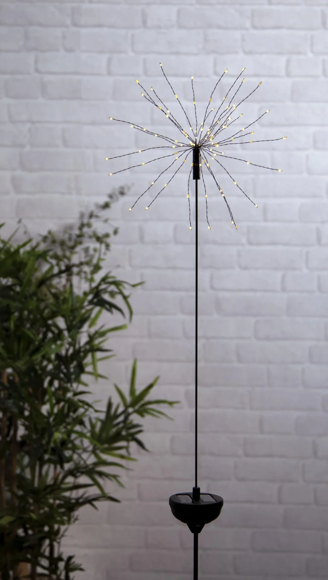 Solar Pusteblume mit warmweißen LEDs - 2