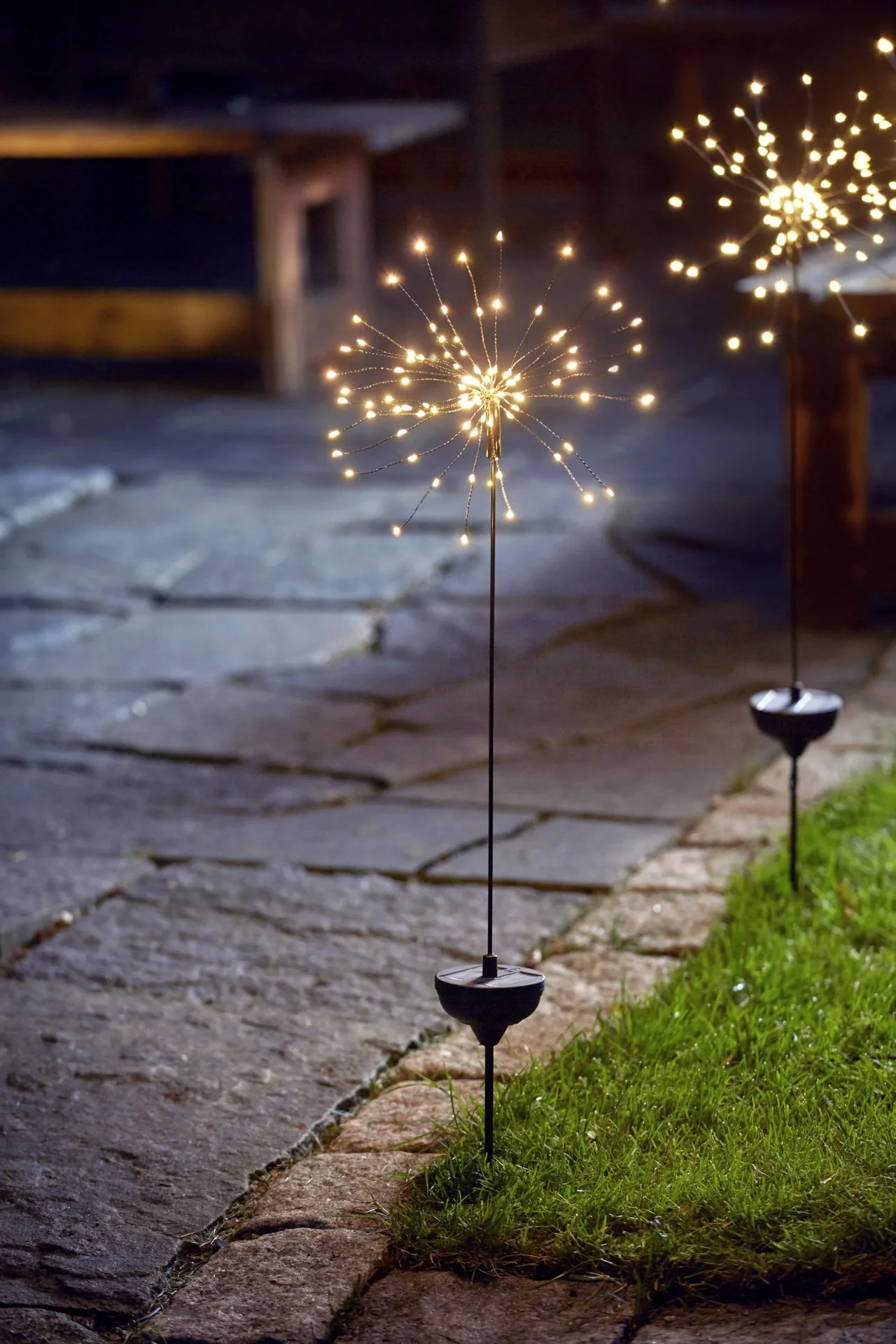 Solar Pusteblume mit warmweißen LEDs - 3