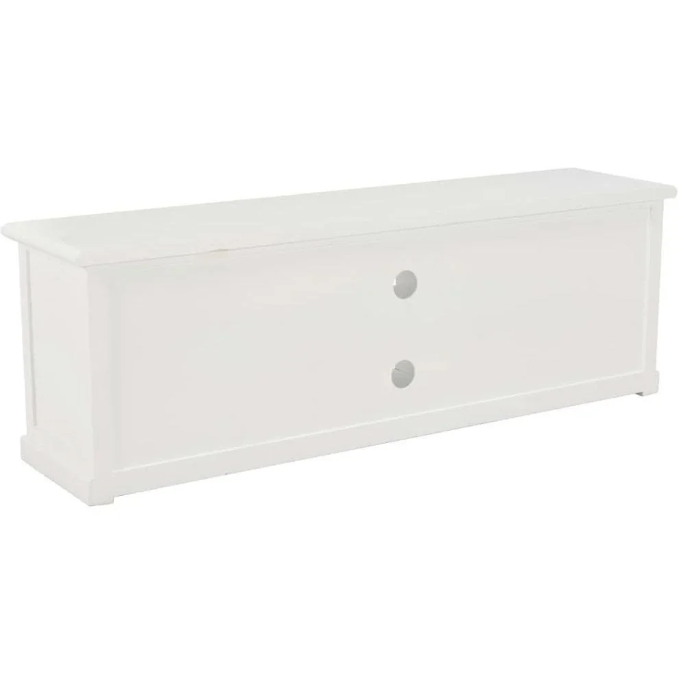 TV-Schrank 120x30x40 cm Holz weiß - 0