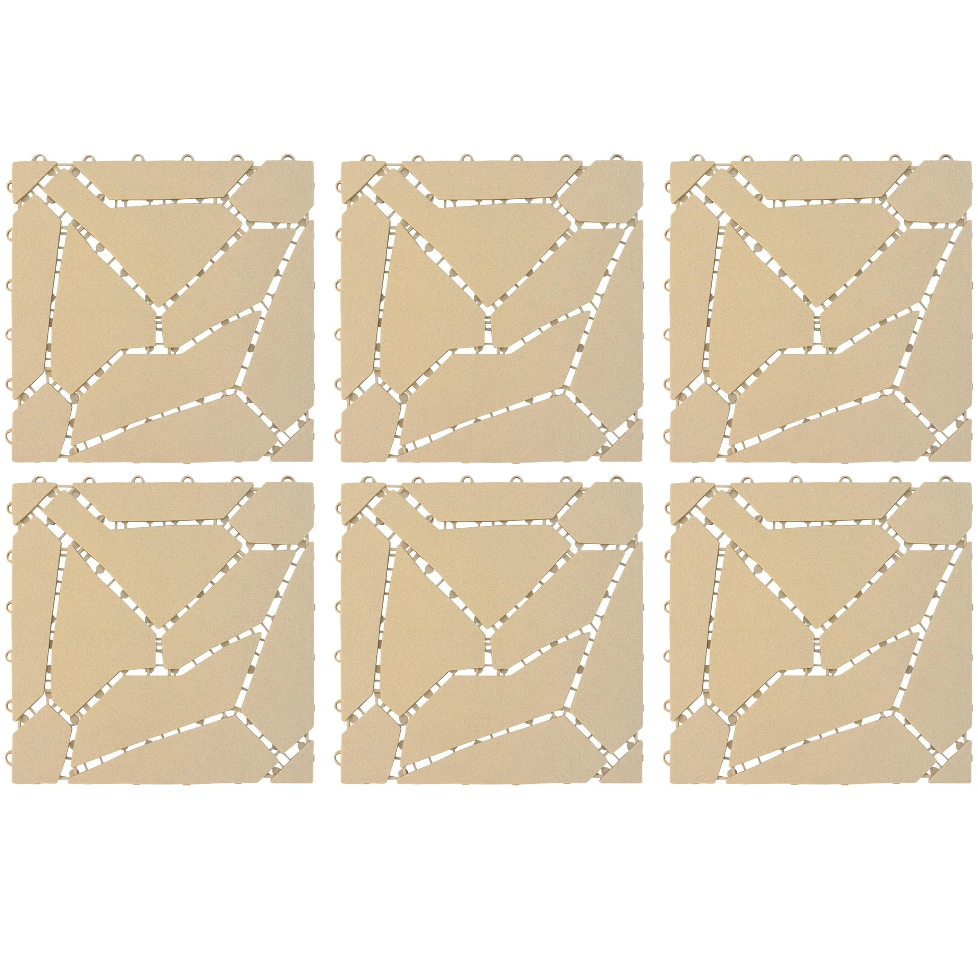 Gartenplatten, Naturstein-Optik, 30 x 30 cm, 6er-Set - 2