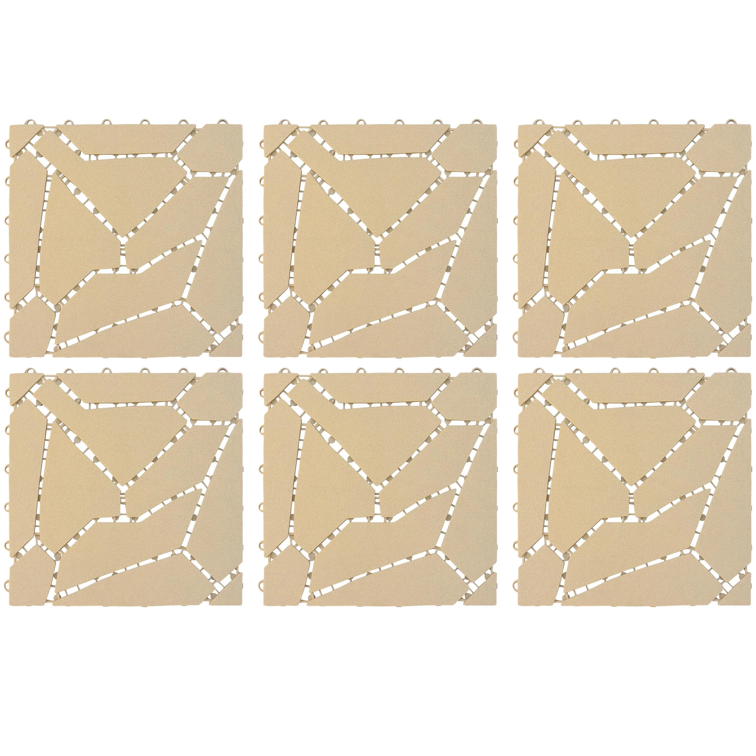 Gartenplatten, Naturstein-Optik, 30 x 30 cm, 6er-Set - 2