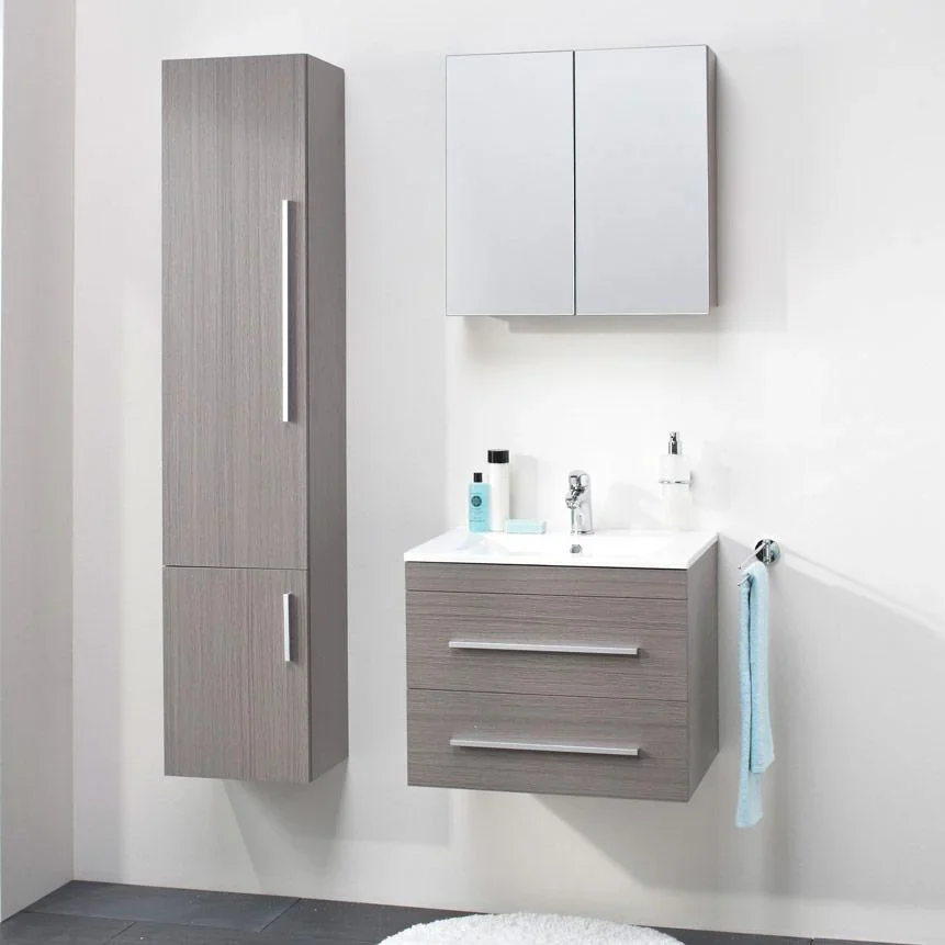 Badezimmermöbel Style 60cm - Gris Eiche - 2