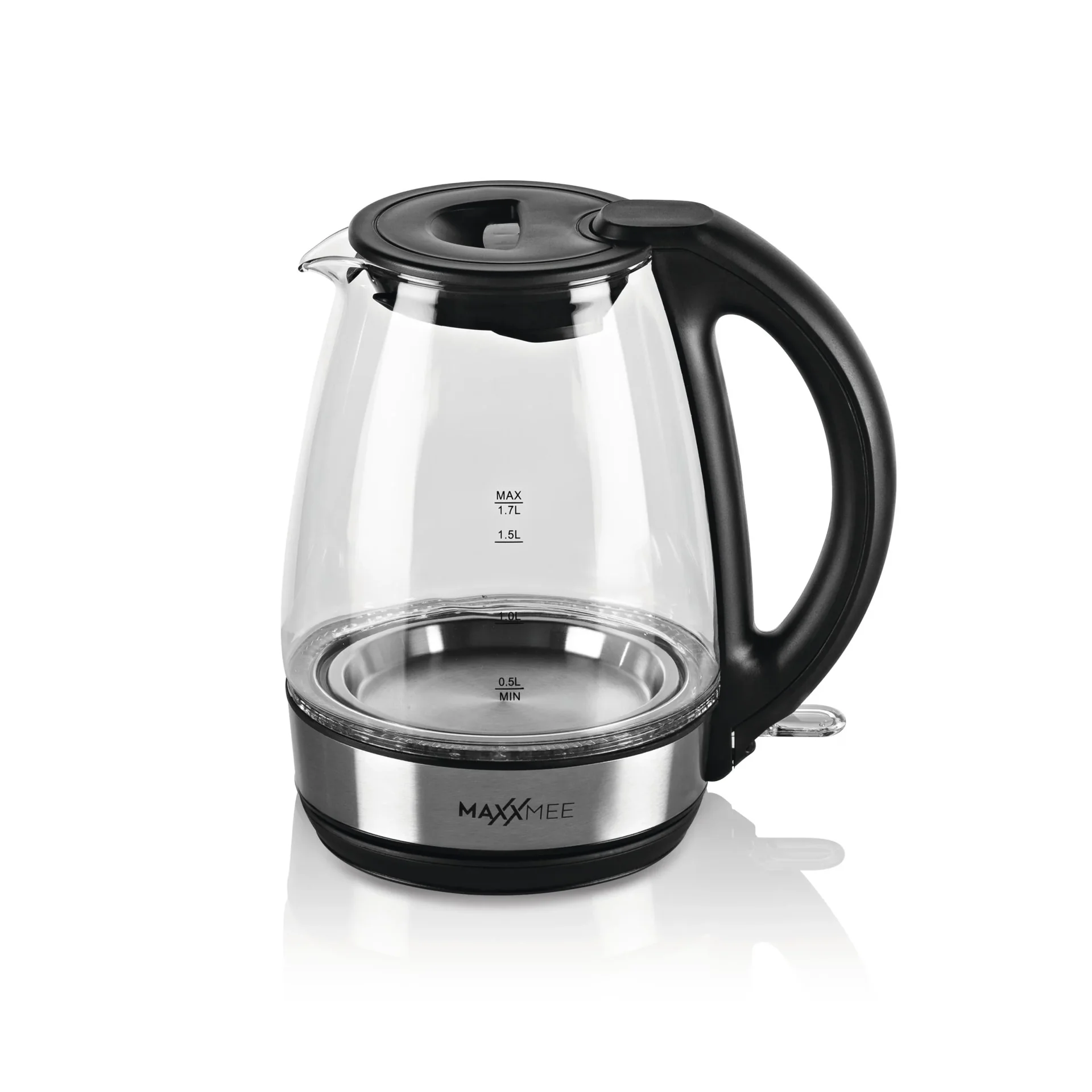 Glas-Wasserkocher LED blau 2200 Watt, 1,7 L - 5