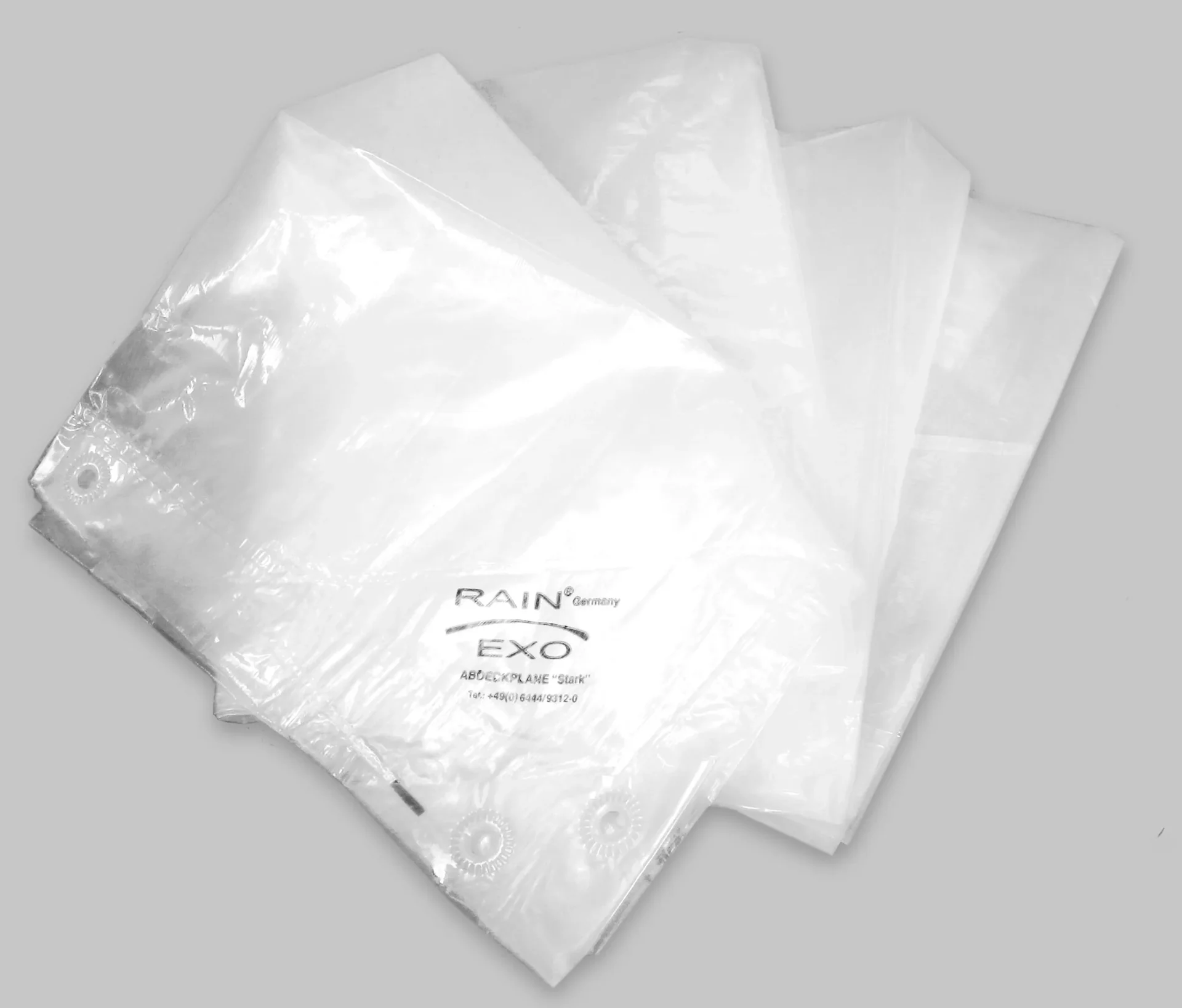 Abdeckplanen, transparent, stark 90 g / m², 3 x 4 m - 0