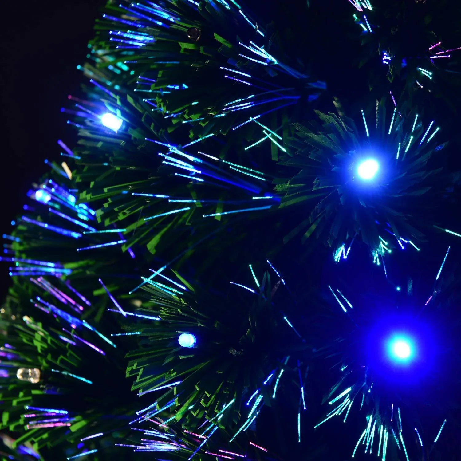 Weihnachtsbaum Tannenbaum 90 LEDs Stern Grün 48x90cm - 5