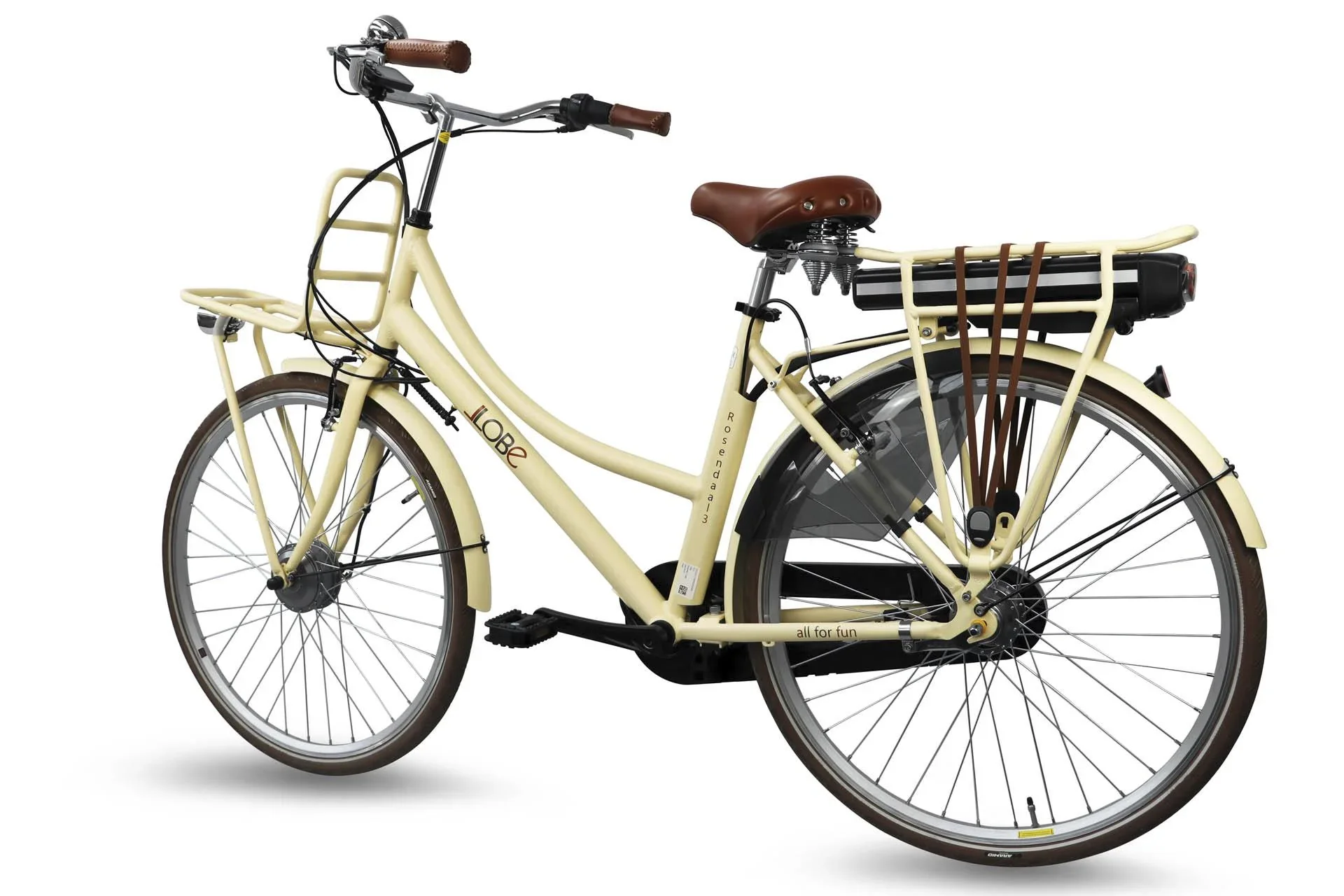 Damen City E-Bike, 28 Zoll, Rahmenhöhe 50 cm, 7-Gang Nabenschaltung, beige Rosendaal 3 Lady, 13Ah - 7