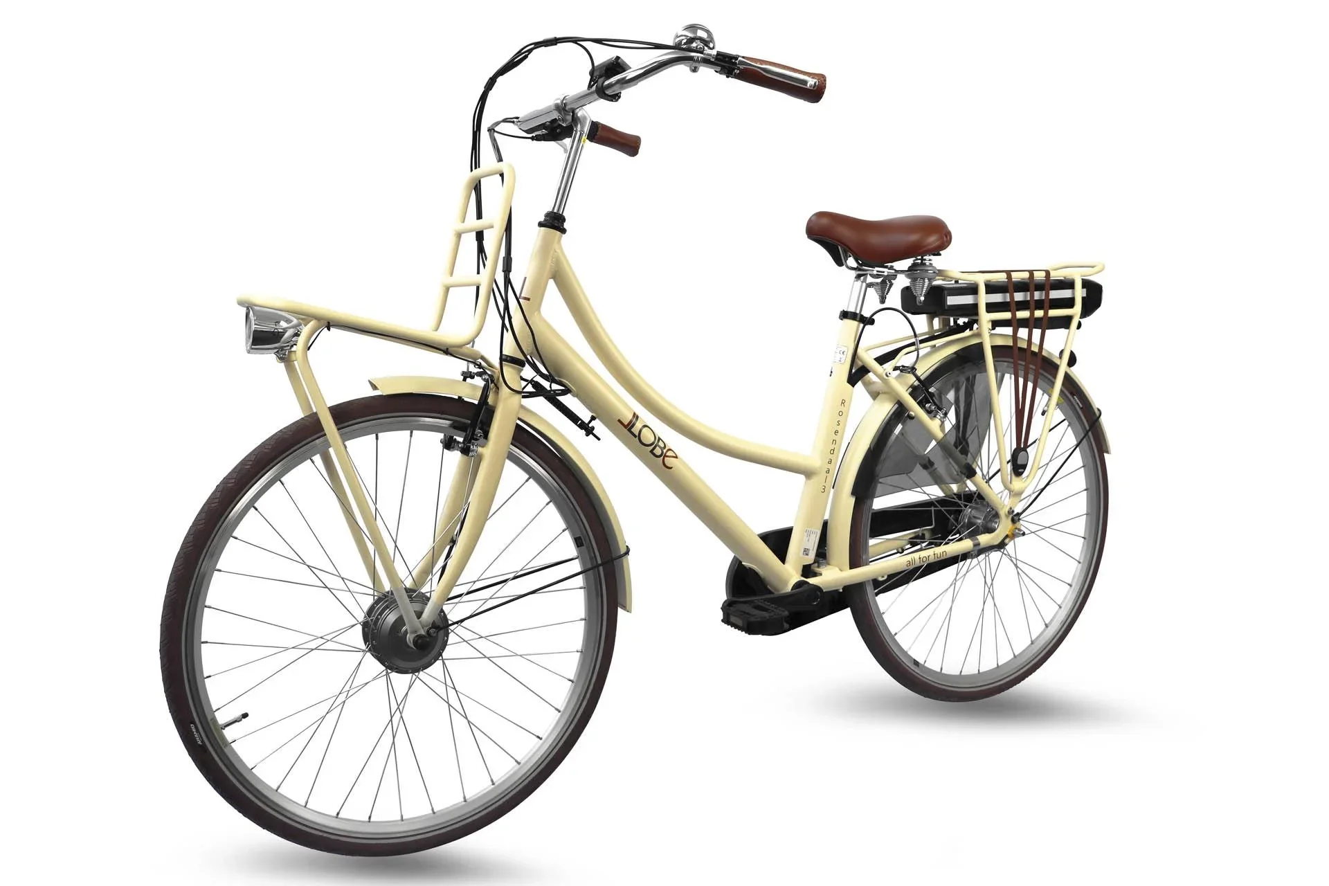 Damen City E-Bike, 28 Zoll, Rahmenhöhe 50 cm, 7-Gang Nabenschaltung, beige Rosendaal 3 Lady, 13Ah - 9