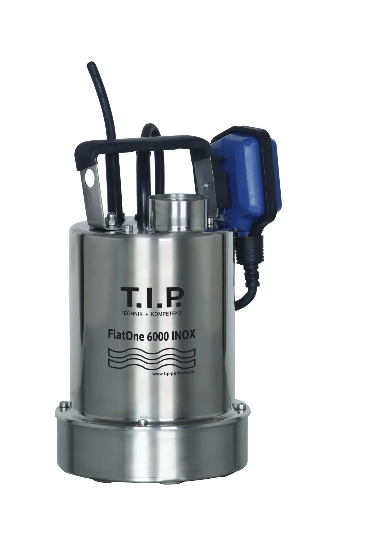 Drainage & Poolentwässerungspumpe FlatOne 6000 INOX, flachabsaugend bis 1 mm, bis 6.000 l/h Fördermenge - 0