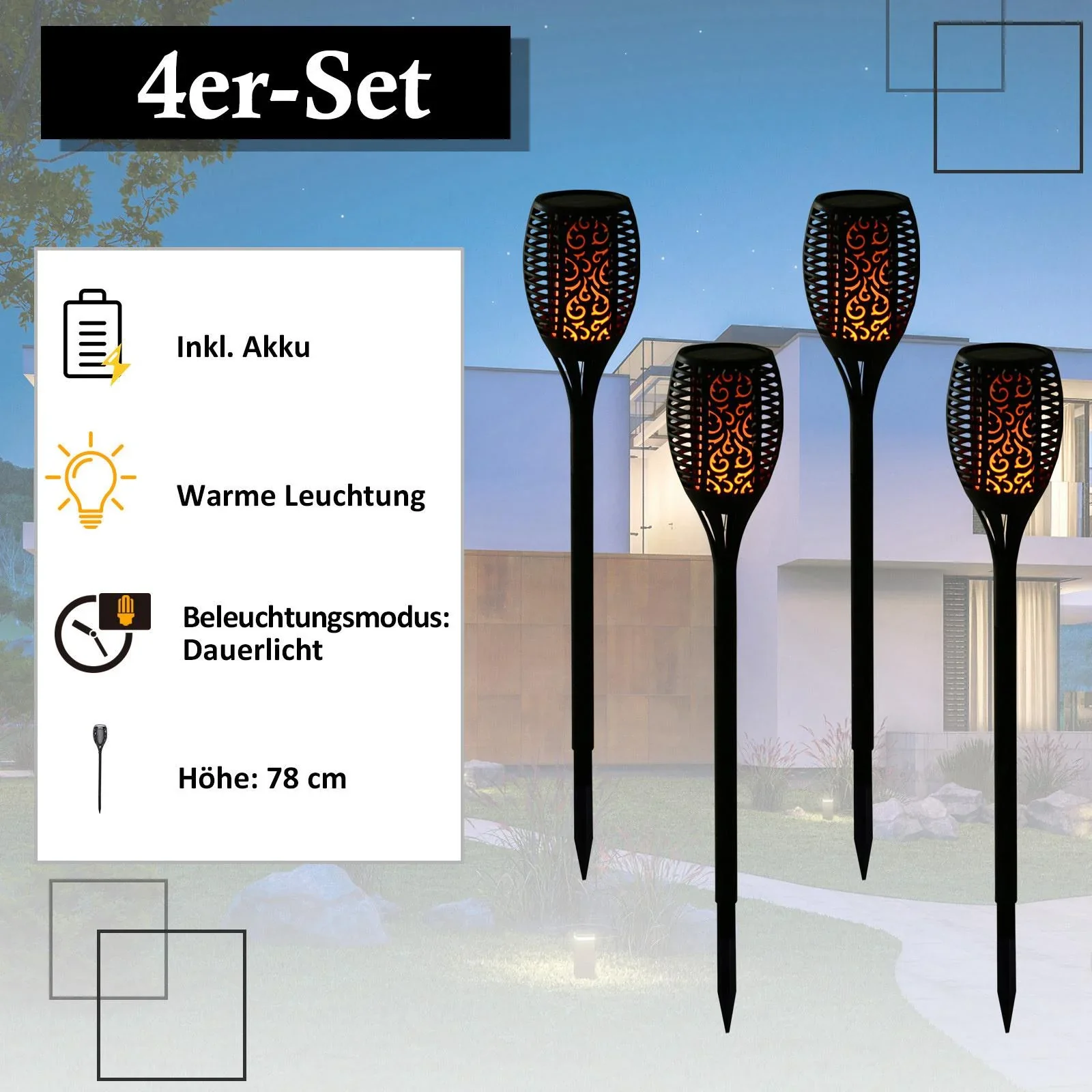 Solarleuchte im 4er-Set - 1