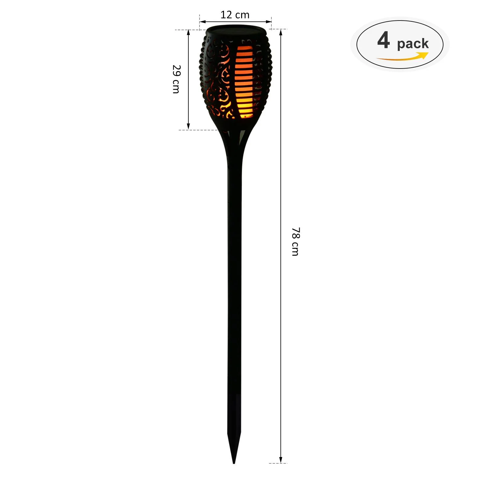 Solarleuchte im 4er-Set - 4