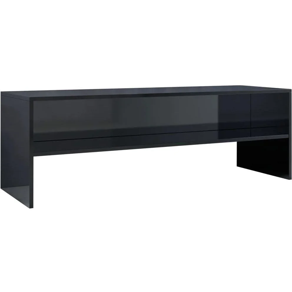 TV-Schrank 120x40x40 cm Spanplatte Hochglanz schwarz - 1