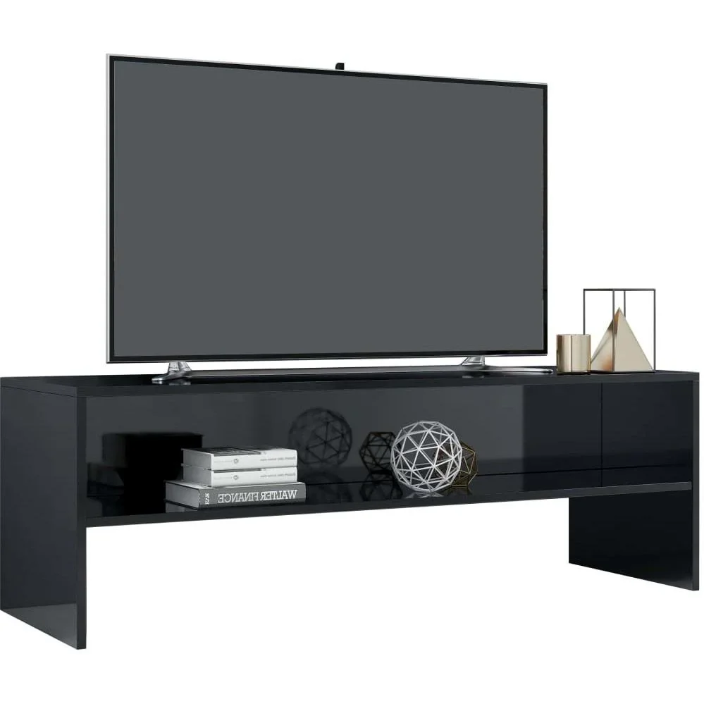 TV-Schrank 120x40x40 cm Spanplatte Hochglanz schwarz - 3