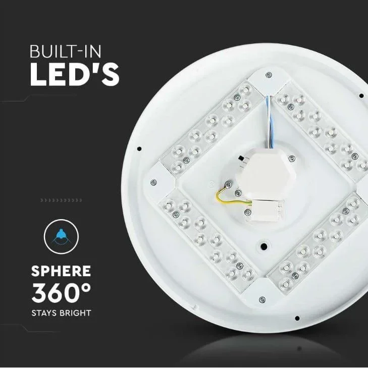 VT-8412-S LED-Deckenleuchte mit Sternabdeckung - 12W - 1200 Lumen - 7