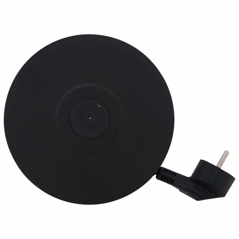 Wasserkocher schwarz/silbern Glas/Edelstahl 1,7L - 0