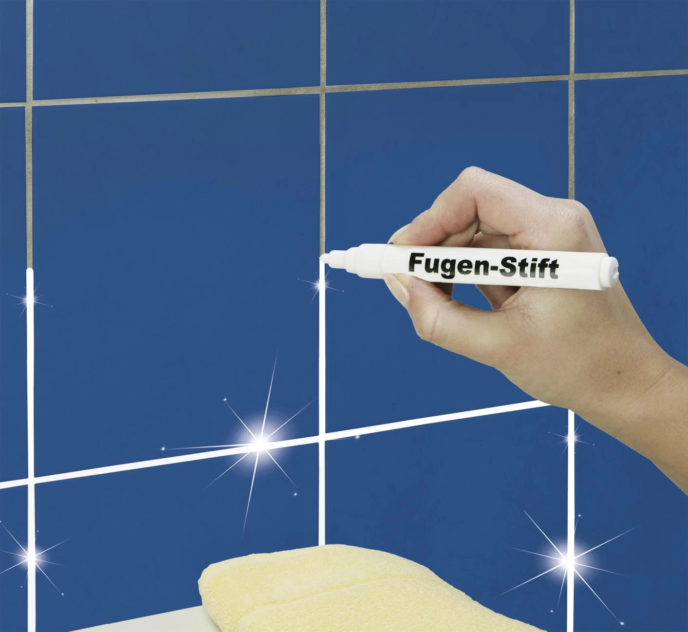 Fugen-Stift, Weiß, 2er Set, je 6 ml - 2