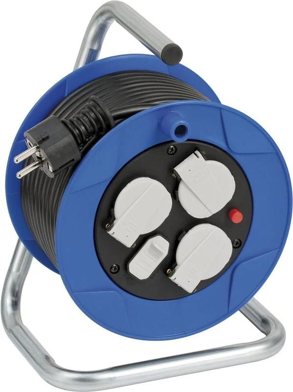 Kabeltrommel 3-fach mit USB für den Innenbereich, 15m - 3