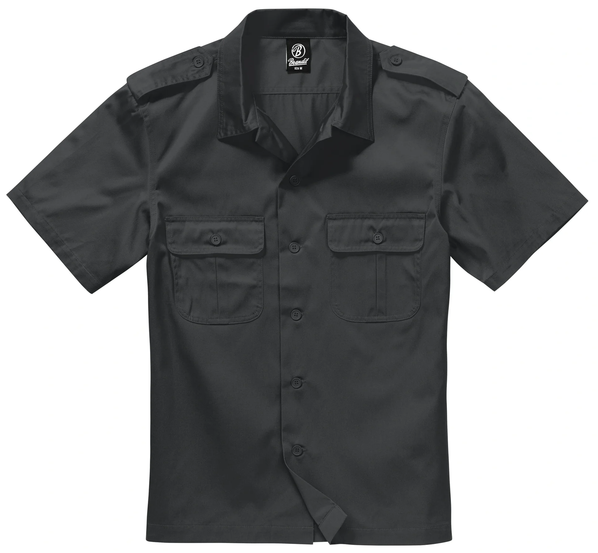 US Hemd, Halbarm, Farbe schwarz, Gr.6XL - 2