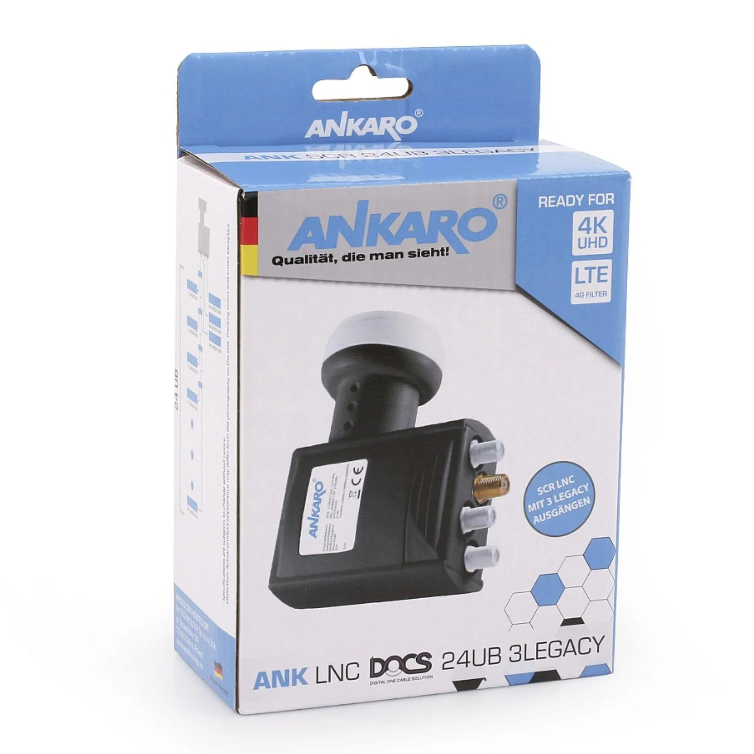 Einkabel LNB für 24x Unicable Receiver und 3 Standard Ausgänge - 6