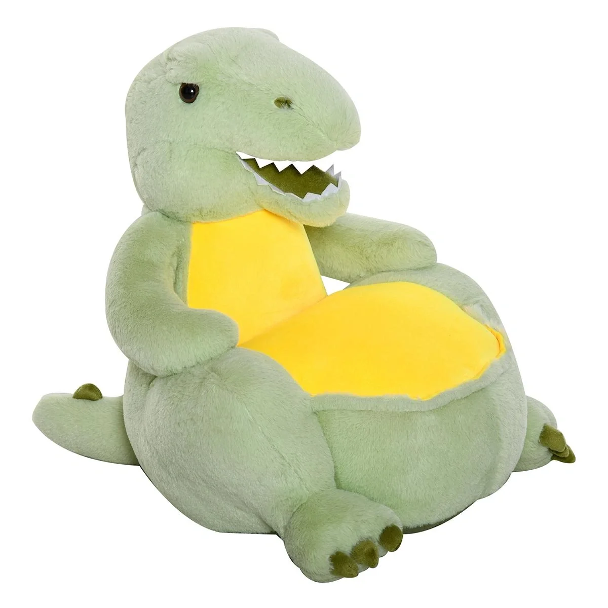 Plüsch-Kindersessel Plüschtier Kinderstuhl Sofa Dinosaurier für Spielzimmer Kinderzimmer für 18-36 Monaten Grün 60 x 55 - 4