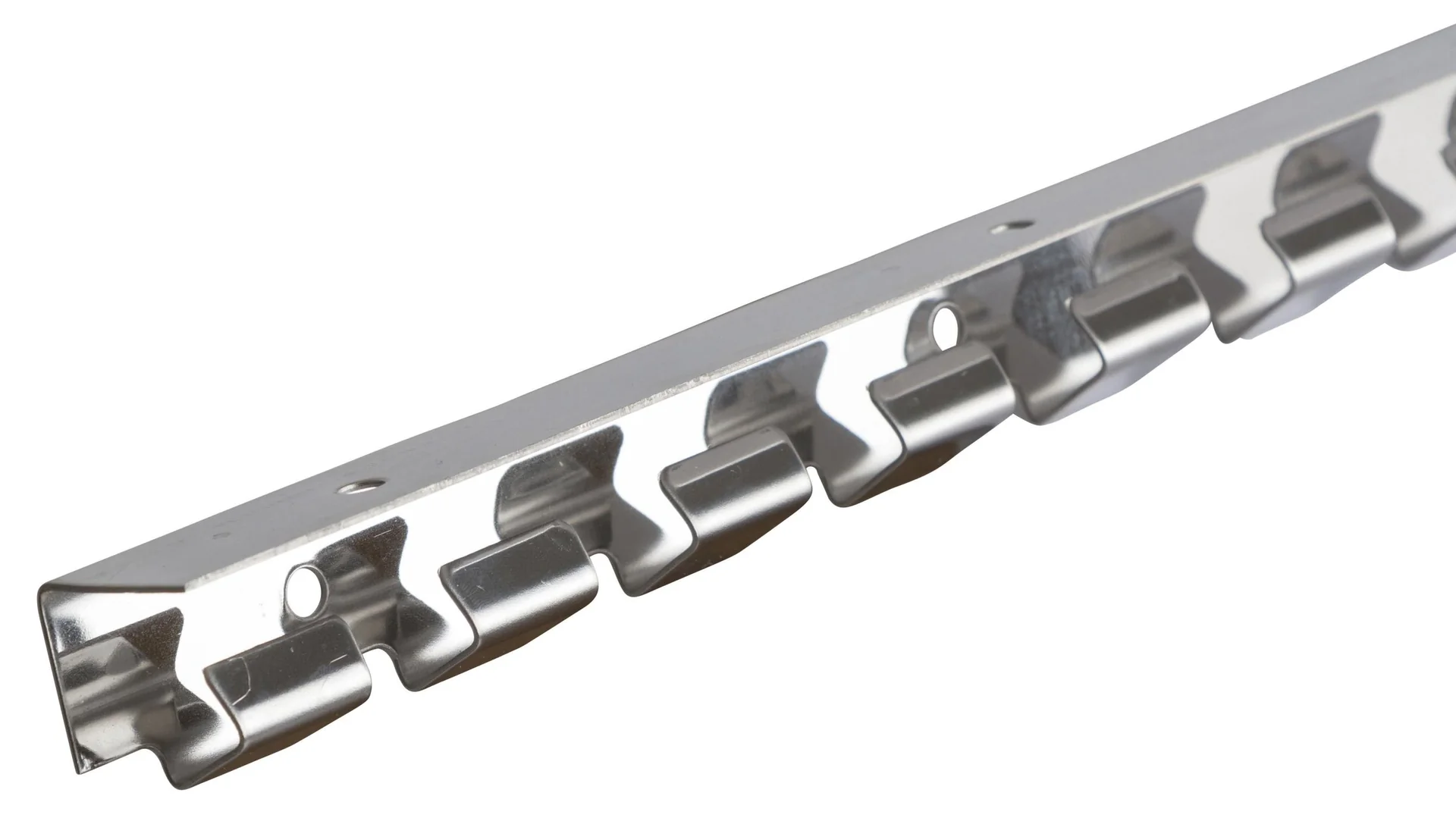 Hakenleiste 100cm Edelstahl für PVC-Vorhang - 3