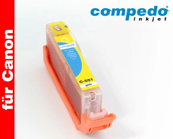 Druckerpatrone für Canon CLI-551/551XL gelb - 3